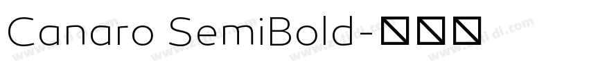 Canaro SemiBold字体转换